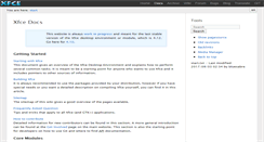 Desktop Screenshot of docs.xfce.org